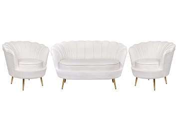 фото Комплект кресел и дивана ракушка Pearl Double Beige в Санкт-Петербурге
