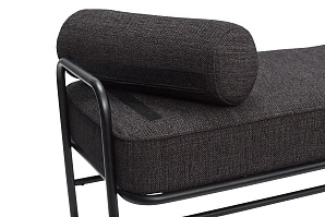 БАНКЕТКА HUBSCH, ТКАНЬ / МЕТАЛЛ, ЧЕРНЫЙ в Санкт-Петербурге