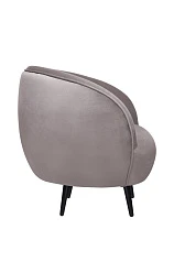 Мягкое кресло Small Benee Grey на черных ножках в Санкт-Петербурге