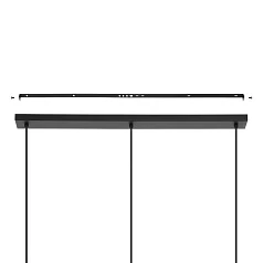 красивые 43863 Люстра AMSFIELD 1, 3X40W (E27), L960, B260, H1100, сталь, черный / дерево на заказ в Санкт-Петербурге