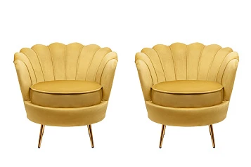 красивое Комплект кресел ракушка Pearl Yellow на заказ в Санкт-Петербурге