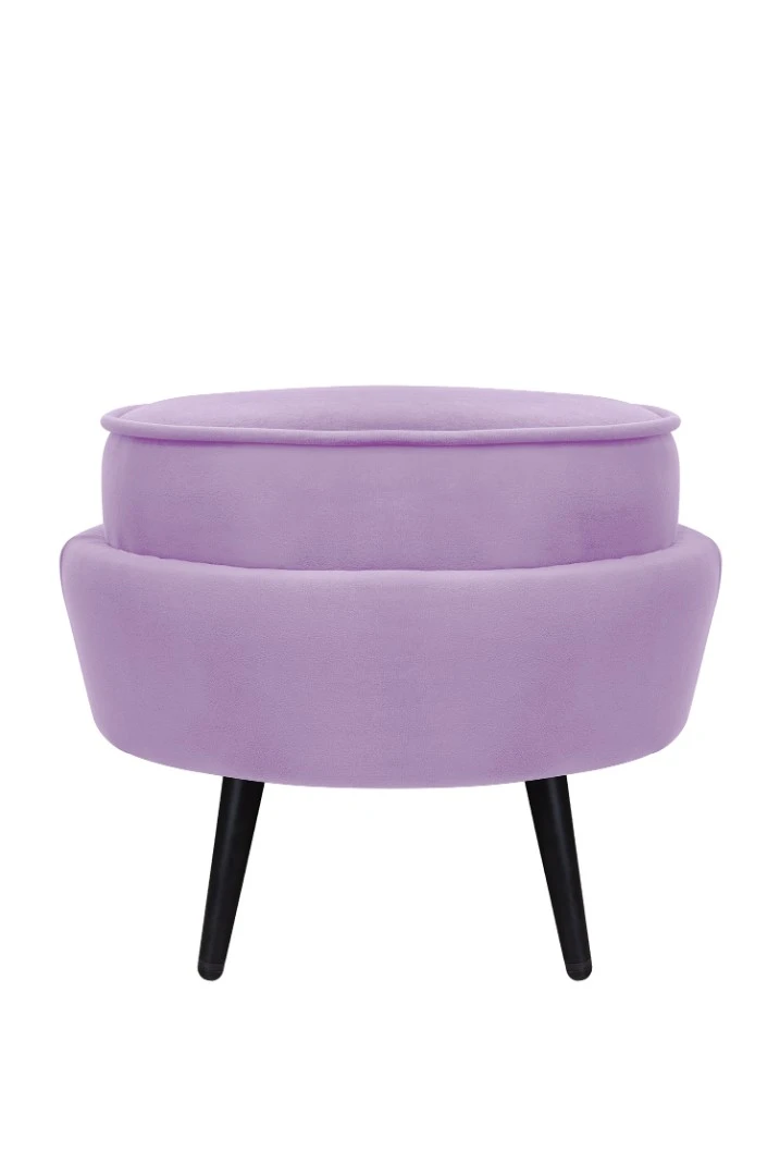стильные Пуф Pearl Adorn Purple на черных ножках в Санкт-Петербурге