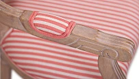 Мягкий стул с подлокотниками Volker Arm Pink Pinstripe в Санкт-Петербурге