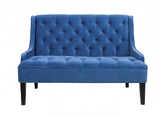 Прямой двухместный американский диван Sommet синий на заказ в интернет-магазине в Санкт-Петербурге