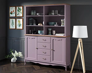 купить красивый Шкаф Leontina Lavanda с открытым верхом арт ST9351/2L в Санкт-Петербурге