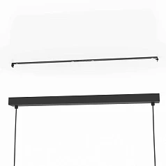 красивые 43788 Люстра NOHALES, 4X40W (E27), L1120, B170, H1500, сталь, черный, латунь на заказ в Санкт-Петербурге