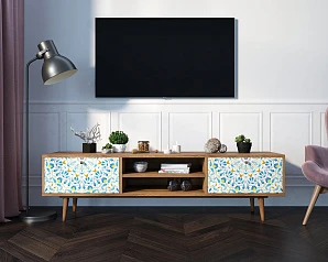 Комод "Berber" с нишей низкий под TV принт 46 арт BB49/Print_46 на заказ в интернет-магазине в Санкт-Петербурге
