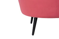 купить Низкое кресло ракушка Pearl Karmin на черных ножках в Санкт-Петербурге