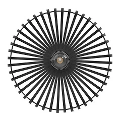 заказать 900721 Потолочный светильник MOGANO 3, 1X40W (E27), H180, ?430, сталь, черный в Санкт-Петербурге