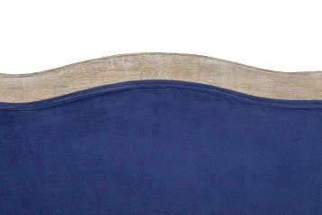 Дизайнерский двухместный диван Darcy 2 ампир синий в интерьере в Санкт-Петербурге