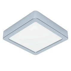 фото 900649 Накладной светильник FUEVA 5, 11W (LED), 3000K, IP44, L160, B160, H28, сталь, хром / пластик, белый в Санкт-Петербурге