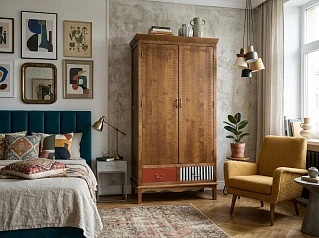 заказать стильные Шкаф двустворчатый "Гуашь (Gouache)" арт М10527ETG в Санкт-Петербурге