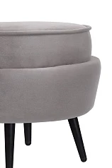 купить Пуф Pearl Adorn Grey на черных ножках в Санкт-Петербурге