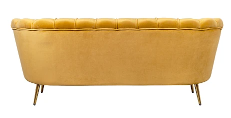 Дизайнерский диван Pearl Triple Yellow в интерьере в Санкт-Петербурге