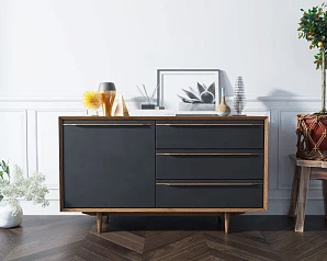 Комод "Brun Blacki" с ящиками и дверкой арт BR-02Black на заказ в интернет-магазине в Санкт-Петербурге
