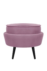 Пуф Pearl Adorn Pink на черных ножках в Санкт-Петербурге