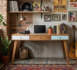 Рабочий стол "AАкварель (Aquarelle)" с тремя ящиками арт RE-36ETG на заказ в Санкт-Петербурге