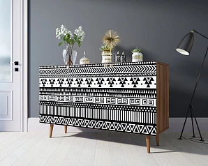 купить красивый Комод "Berber" три дверки 19 принт арт BB01/Print_19 в интернет-магазине в Санкт-Петербурге