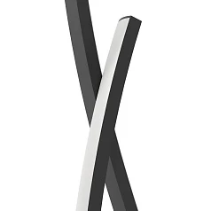 901209 Светодиодный торшер GRISOLIA, 20W(LED), H1290, сталь, черный/пластик, белый, 4000K, 2500lm в интернет-магазине в Санкт-Петербурге