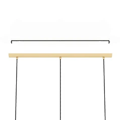 купить 43909 Люстра CARLTON, 3X60W (E27), L805, B205, H1100, сталь, золотой в Санкт-Петербурге