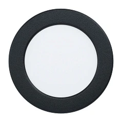 заказать 99143 Светодиодный встраиваемый светильник FUEVA 5, 5,5W (LED), ?117, ET26, 650lm, 3000K, сталь, черный/пл в Санкт-Петербурге
