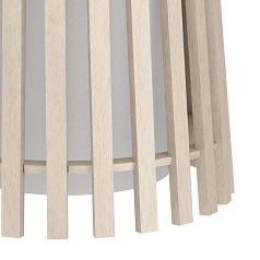 900905 Торшер FATTORIA, 1X25W(Е27), L495, B200, H1700, сталь, черный/ дерево, текстиль, коричневый, белый на заказ в интернет-магазине в Санкт-Петербурге