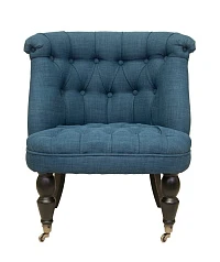 Низкое кресло каминное Aviana Indigo синий на заказ в Санкт-Петербурге