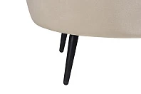Низкое кресло ракушка Pearl Taupe на черных ножках в Санкт-Петербурге