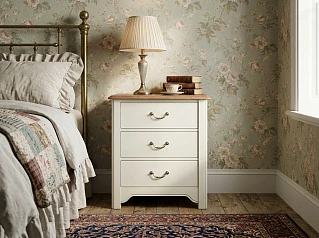 заказать Бежевая прикроватная тумба "Оливия (Olivia)" на 3 ящика арт GA3002C в интернет-магазине в Санкт-Петербурге