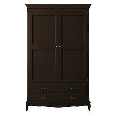купить красивый Шкаф "Leontina Black" двустворчатый с ящиками арт ST9327KR2BLK в интернет-магазине в Санкт-Петербурге
