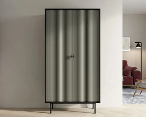 купить стильный Шкаф двухдверный "Emerson" арт EM091/gray/L в интернет-магазине в Санкт-Петербурге