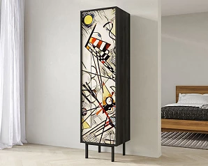заказать Шкаф c одной дверкой "Emerson" by Kandinsky арт EM101/Print_01 в Санкт-Петербурге