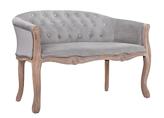 стильный Двухместный дизайнерский диван Kandy Double Grey Velvet на заказ в Санкт-Петербурге