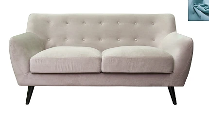 купить стильный Мягкий диван Albert 9 ширина 165 цвет голубой в интернет-магазине в Санкт-Петербурге