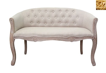 купить Дизайнерский двухместный диван Kandy Double Mocca цвет желтый в Санкт-Петербурге