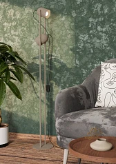 44166 Торшер TILSTON, 2X8W(E14), сталь, песочный в Санкт-Петербурге