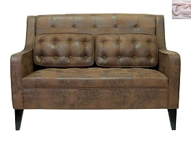 фото Дизайнерский двухместный диван Hublon розовый в интерьере в Санкт-Петербурге