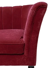 фото Прямой двухместный диван Dalena Vine красный в интерьере в Санкт-Петербурге