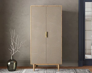 купить стильный Шкаф малый двухстворчатый "Line" R24/beige в Санкт-Петербурге