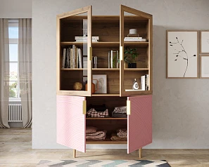 фото Буфет с двумя дверками "Line" LN11/GR1/pink в интерьере в Санкт-Петербурге