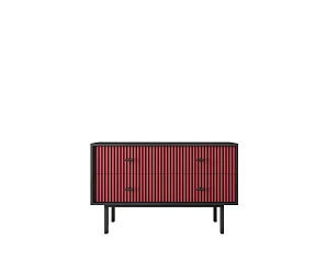 купить Комод с четырьмя ящиками "Emerson" арт EM05/red/L в интернет-магазине в Санкт-Петербурге