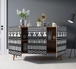 купить красивый Комод "Berber" три дверки 19 принт арт BB01/Print_19 в интернет-магазине в Санкт-Петербурге