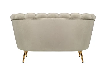 Дизайнерский двухместный диван Pearl Double Taupe в интерьере в Санкт-Петербурге
