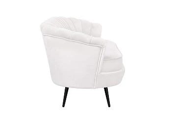 Диван ракушка Pearl Triple Beige на черных ножках в интернет-магазине в Санкт-Петербурге