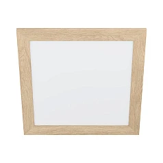 фото 99471 Потолочный светильник PIGLIONASS, LED 20W, 2850lm, L500, B500, H55, сталь/пластик/дерево, белы в Санкт-Петербурге