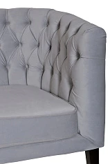 Прямой двухместный диван Harry серый в интерьере в Санкт-Петербурге