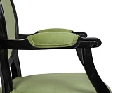 фото Мягкий стул с подлокотниками Delo Kora Arm Green в интерьере в Санкт-Петербурге