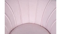Низкое кресло ракушка Pearl розовый V2 на черных ножках в интернет-магазине в Санкт-Петербурге