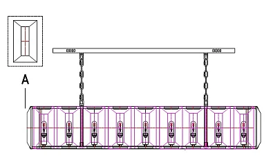 Люстра Harlow L130 в интернет-магазине в Санкт-Петербурге