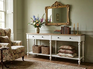 Большая консоль "Одри (Odri)" арт od2124L в интерьере в Санкт-Петербурге
